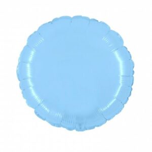 Palloncino In Mylar Tondo 18" Celeste