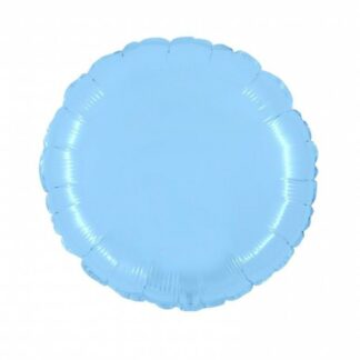 Palloncino In Mylar Tondo 18" Celeste