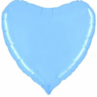 Palloncino In Mylar Cuore 36" Celeste