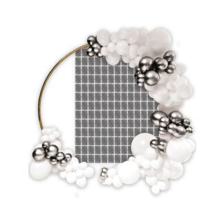 Foil Backdrop argento 100x200 cm