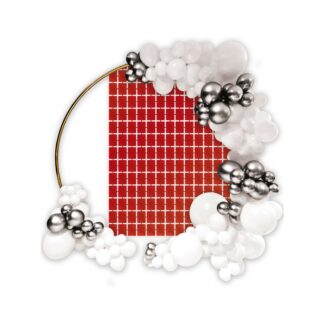 Foil Backdrop rosso 100x200 cm
