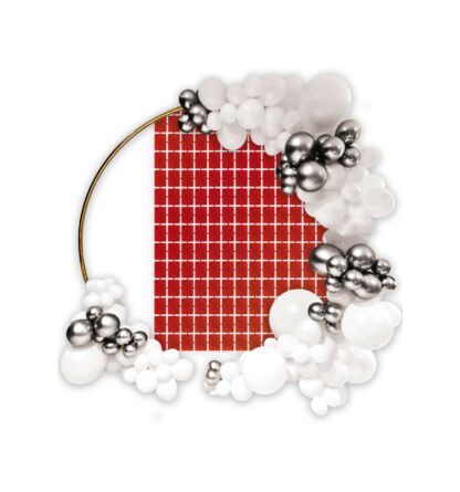 Foil Backdrop rosso 100x200 cm