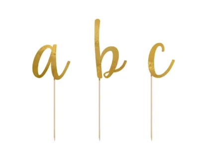 Cake topper lettere alfabeto