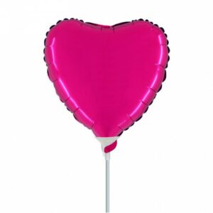 Palloncino In Mylar Cuore 9" Magenta