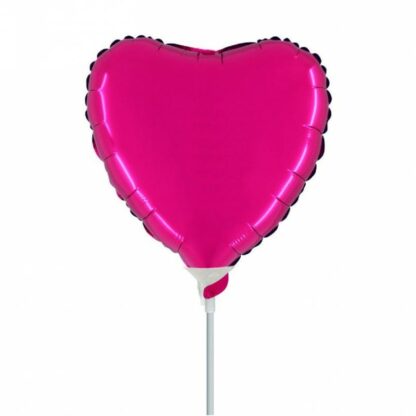 Palloncino In Mylar Cuore 9" Magenta