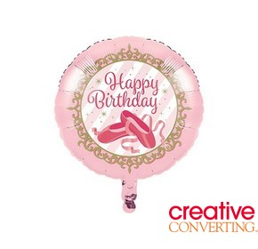 Palloncino mylar tondo Ballerina