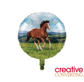 Palloncino mylar tondo Cavalli