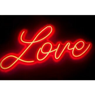 Scritta led Love luce rossa