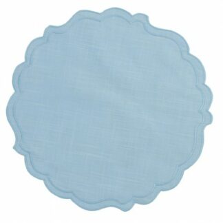 Sottopiatto in tessuto 35 cm Azzurro