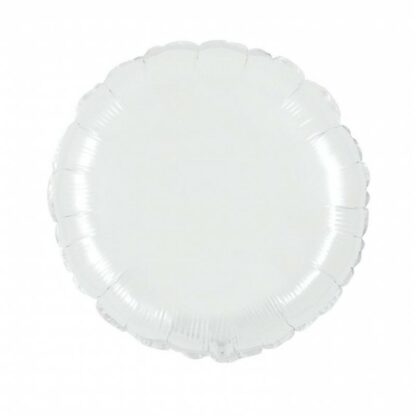 Palloncino In Mylar Tondo 18" Bianco