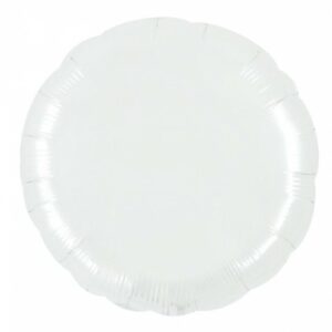 Palloncino In Mylar Tondo 36" Bianco