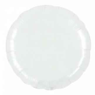 Palloncino In Mylar Tondo 36" Bianco