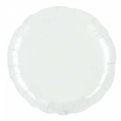 Palloncino In Mylar Tondo 36" Bianco