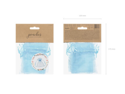 Sacchetti di Organza Blu Cielo - immagine 2