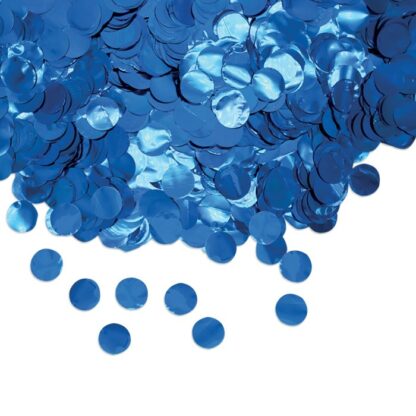 Coriandoli in foil blu Ø 2 cm