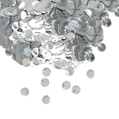Coriandoli in foil argento Ø 2 cm