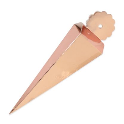 Scatoline portaconfetti Cono Quadrato 4 x 19 x 4 cm Rosa Gold Metal