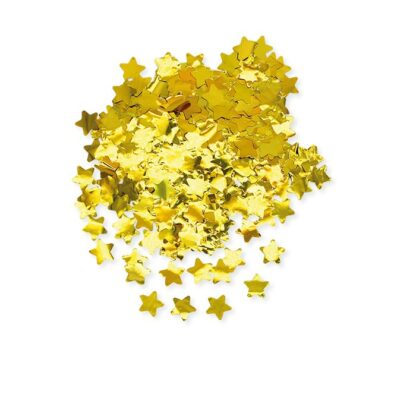 Coriandoli in foil stelle oro 2x2 cm
