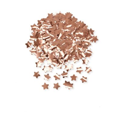 Coriandoli in foil stelle rosa gold 2x2 cm