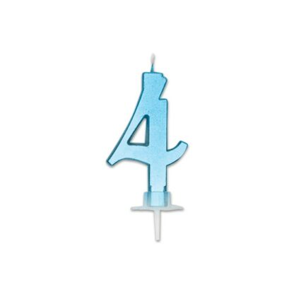 Candelina Italic metal celeste numero 4