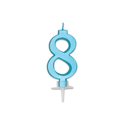 Candelina Italic metal celeste numero 8
