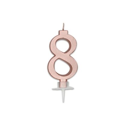 Candelina Italic metal Rosa Gold numero 8