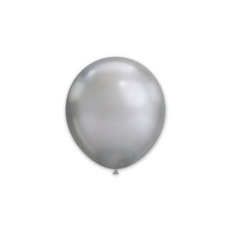 Palloncini In Lattice Chrome Argento 5" - 13 cm