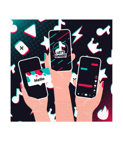 Tovaglioli Festa A Tema Simil Tik Tok