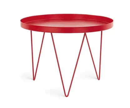 Alzatina metallo rossa piccola