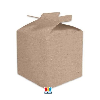 Scatoline portaconfetti 5 x 7 x 5 cm cubetto kraft con fiocco