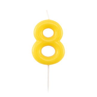 Candelina Glossy Giallo Numero 8