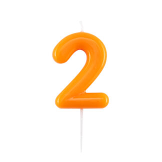 Candelina Glossy Arancio Numero 2