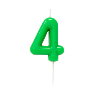 Candelina Glossy Verde Numero 4