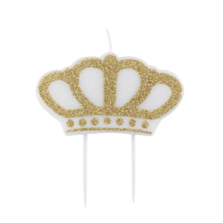 Candelina Corona Glitterata 8x4.5 Cm