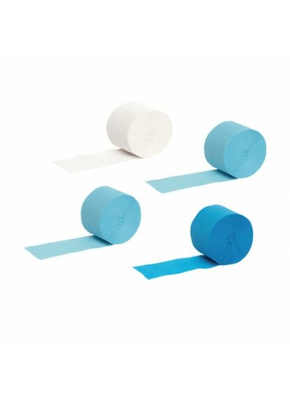 4 Rotoli in carta azzurro assortito