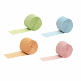 4 Rotoli in carta colori pastello