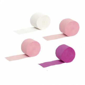 4 Rotoli in carta rosa assortito