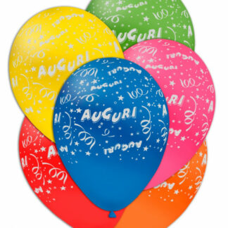 Palloncini Tanti Auguri in lattice confezione da 100 pezzi