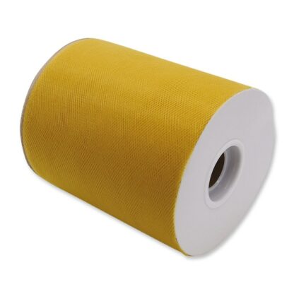 Rotolo Tulle 12,5 cm x 100 mt Oro Matto