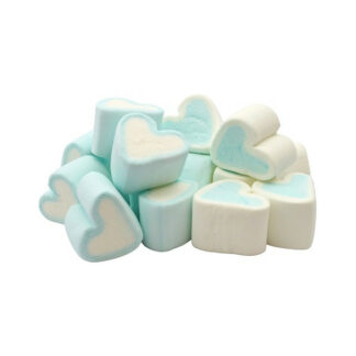 Marshmallow Cuori bianchi e azzurri 1 kg