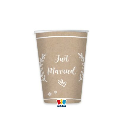 Bicchieri Just Married Kraft