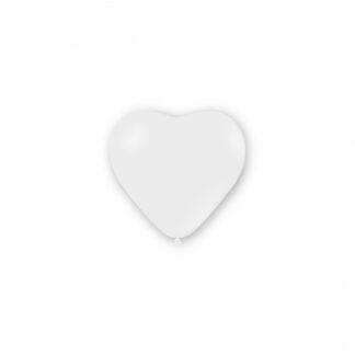 Palloncini Pastello Cuore 5" - 12 cm Bianco