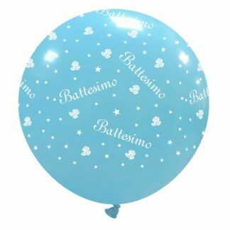 Palloncini Mongolfiera lattice Battesimo Celeste