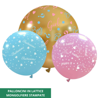 Palloncini In Lattice Mongolfiere Stampate