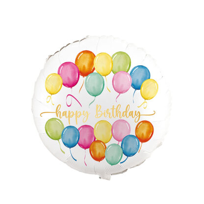 Palloncino Mylar Happy Birthday Balloons