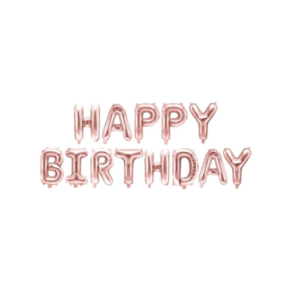 Palloncino Mylar Scritta Happy Birthday Colorata con stelle