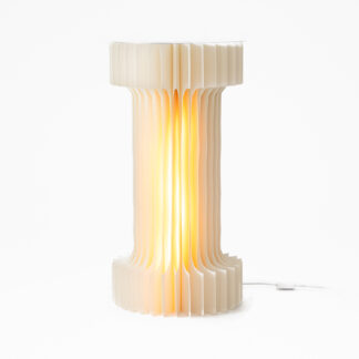 Colonna Avorio con led H100 D30 cm