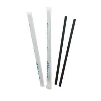 Cannucce Nere incartate 7x21 cm 500  pezzi