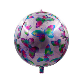 Palloncino Mylar farfalle a sfera 22 inch
