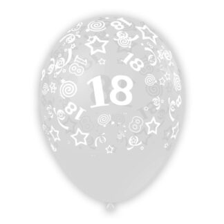 Palloncini 18 anni trasparenti12"- 30 cm in lattice